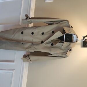 Coach Tan Double-Breasted Trench Coat